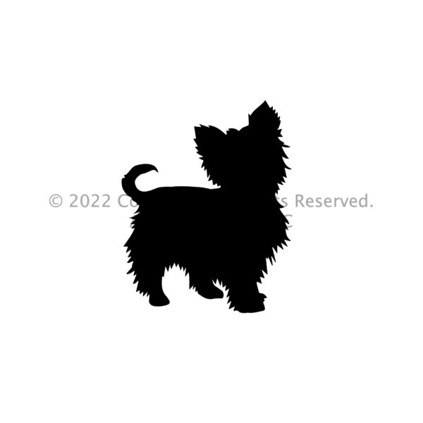 Biewer Silhouette Pillow Cover - Image 4