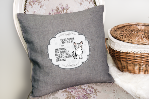 Biewer Terrier Definition Pillow Cover