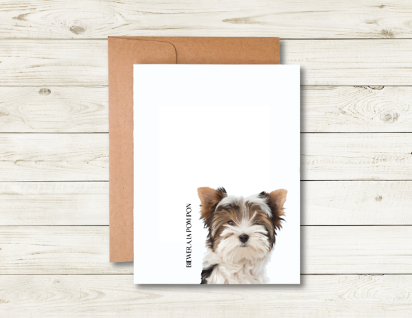 Biewer a la Pom Pon Note Cards