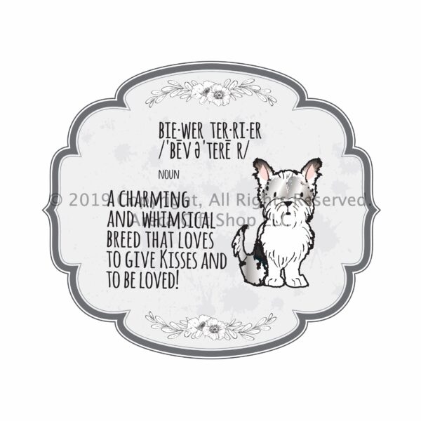 Biewer Terrier Definition Pillow Cover - Image 2