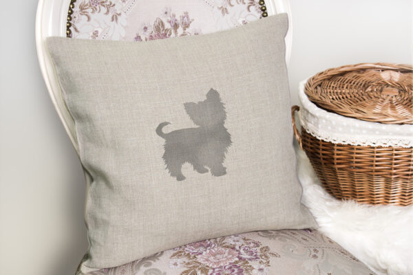 Biewer Silhouette Pillow Cover - Image 2